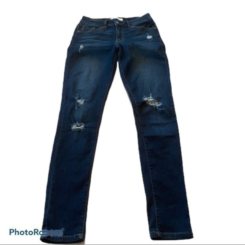 Kancan distressed skinny jeans